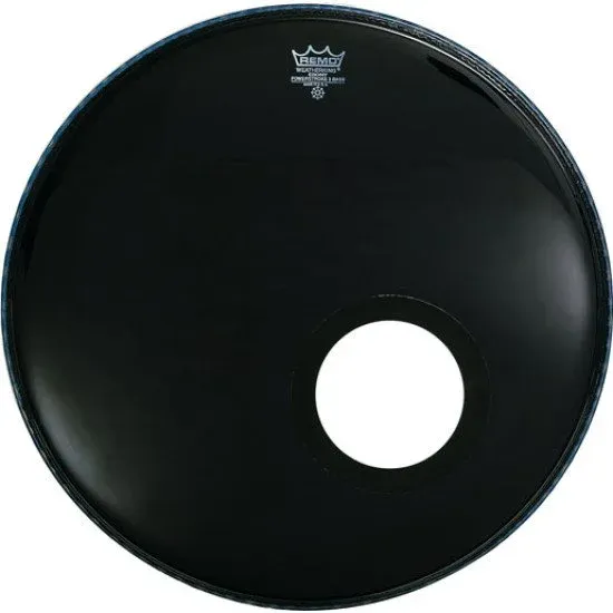 Remo 20" Powerstroke 3 Ebony w/ DynamO