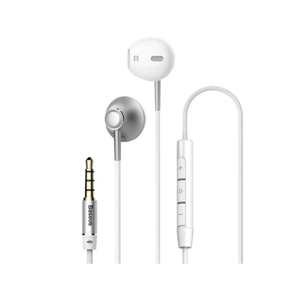 Auriculares Baseus Encok H06 Jack 3.5mm Brancos
