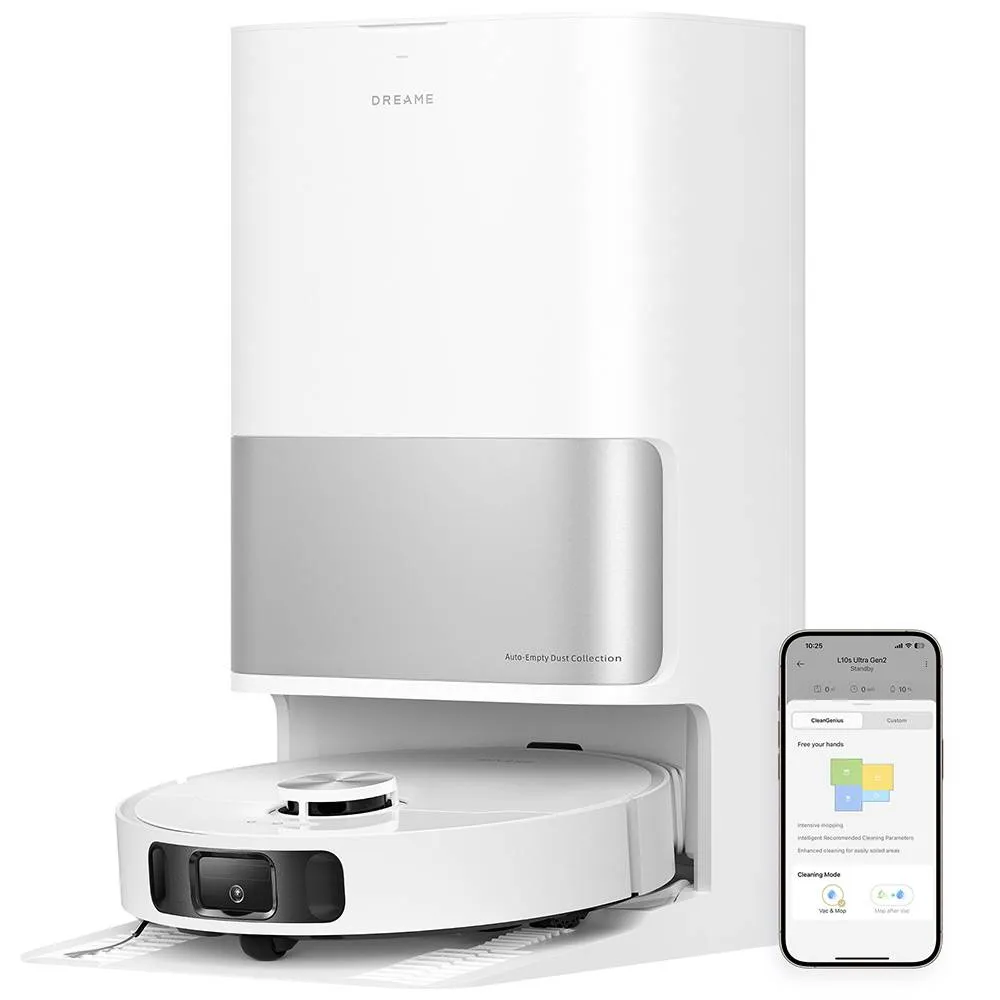 Aspirador Robô Dreame L10s Ultra Gen 2 5200 mAh 10000Pa Branco + Base Station