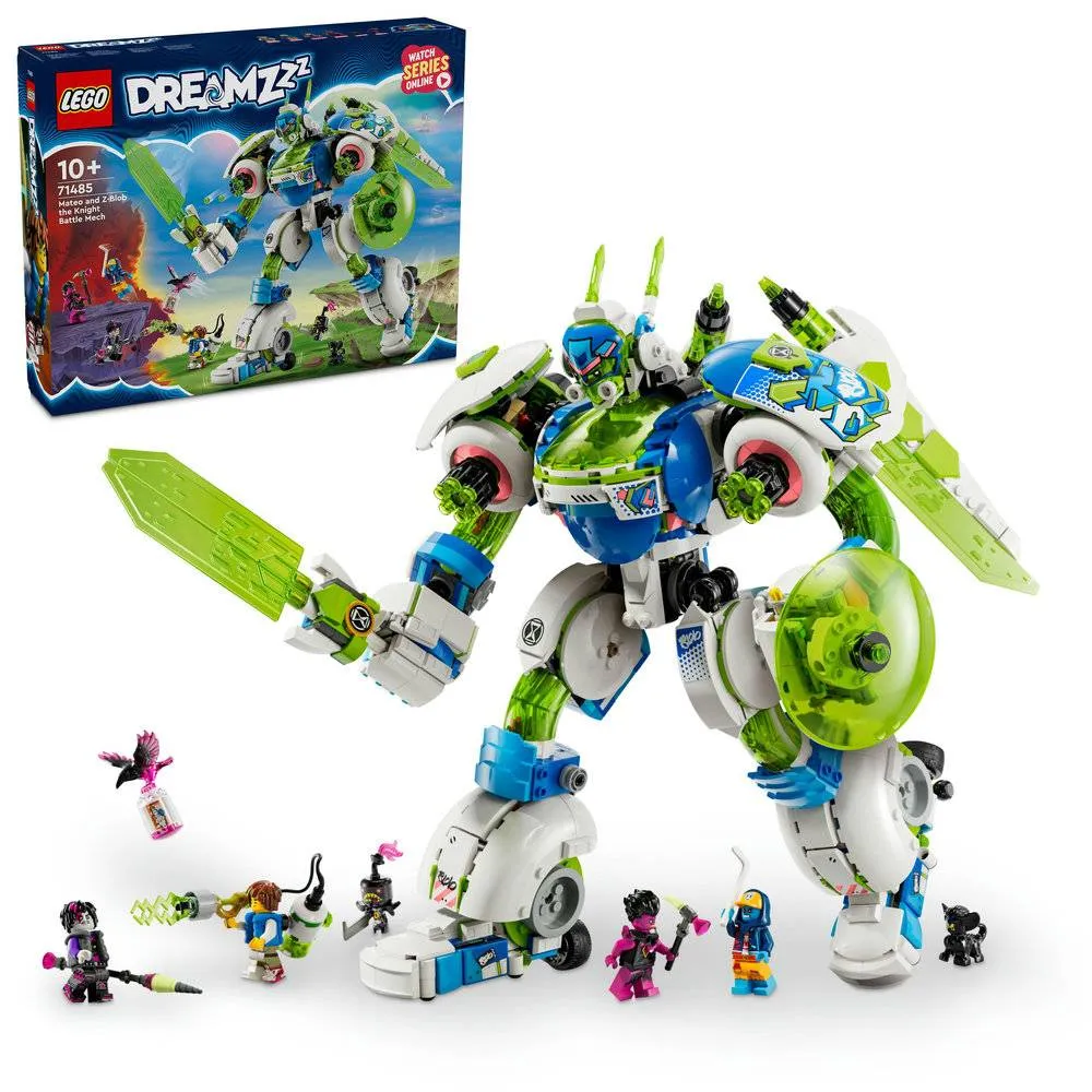 LEGO DREAMZzz: Mateo e Z-Blob, o Robô Cavaleiro de Combate | Idades 10+ | 1333 Peças | Item 71485