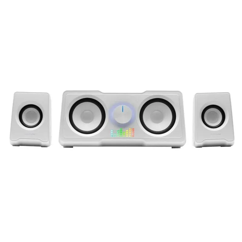 Mars Gaming MS22W Altifalantes 2.2 RGB Flow com Subwoofer 35W Brancos