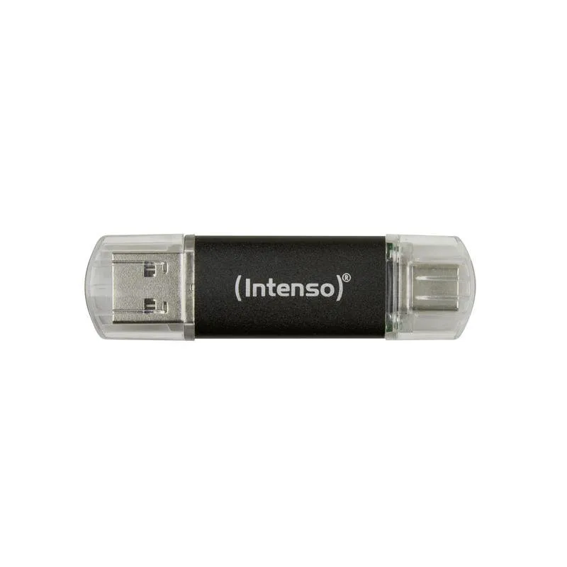 Pen Drive Pen USB Intenso Twist Line 128GB USB-A USB-C 70MB/s Antracite