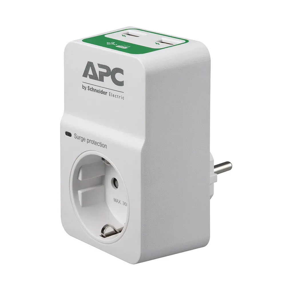 Supressor de Picos APC Essential SurgeArrest PM1WU2-GR 1 Outlet 230V 2 Portas USB