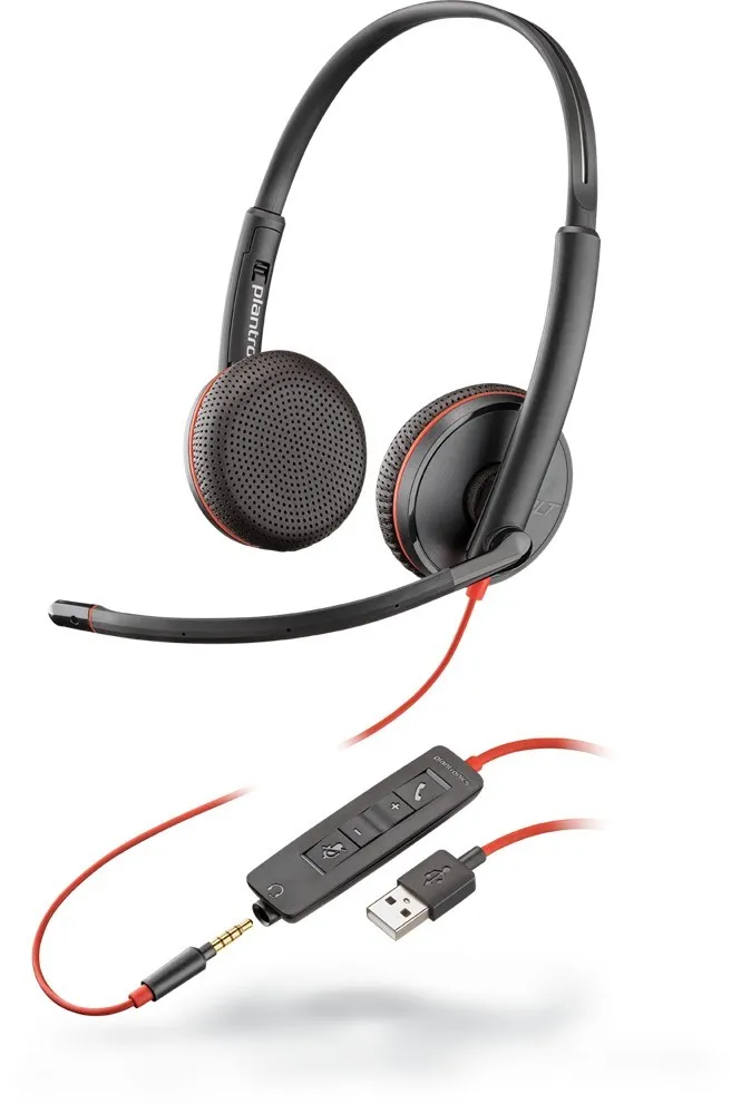 POLY Blackwire C3225 Headset Head-band 3.5 mm connector USB 209747-201