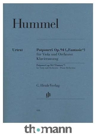 Henle Verlag Hummel Potpourri op.94 Viola