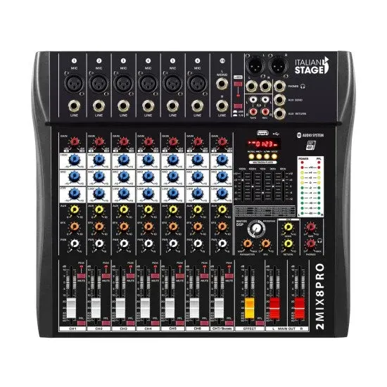 ITALIAN STAGE MESA MISTURA IS 2MIX8PRO