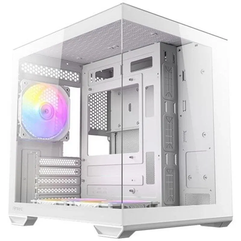 Caixa de Computador Caixa PC Antec CX60M ARGB White Mini Tower Vidro Temperado ITX/mATX