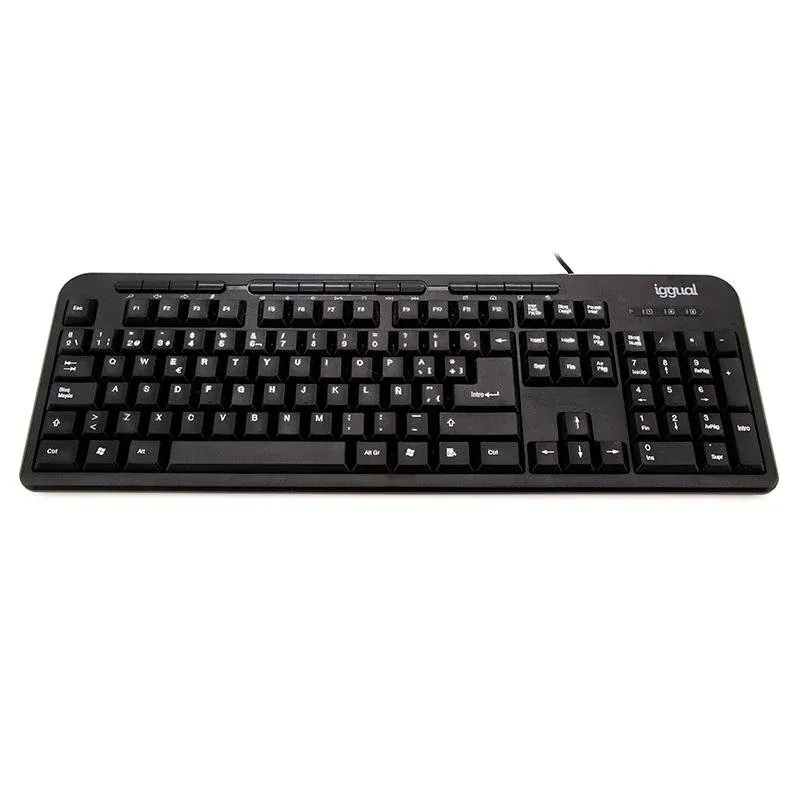 Teclado IGGUAL CK-BASIC-120T de membrana completo QWERTY com teclas multimédia