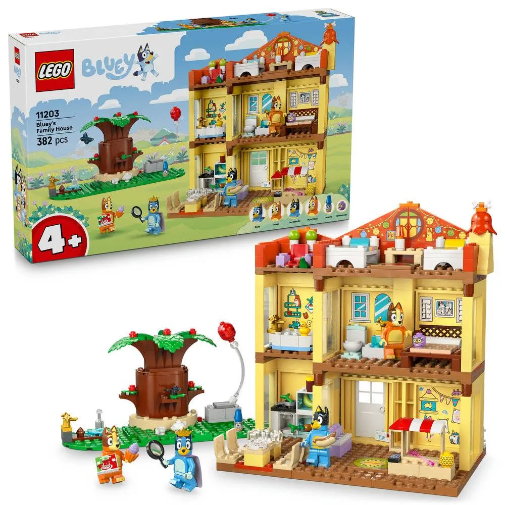 LEGO Bluey: Casa da Família da Bluey | Idades 4+ | 382 Peças | Item 11203