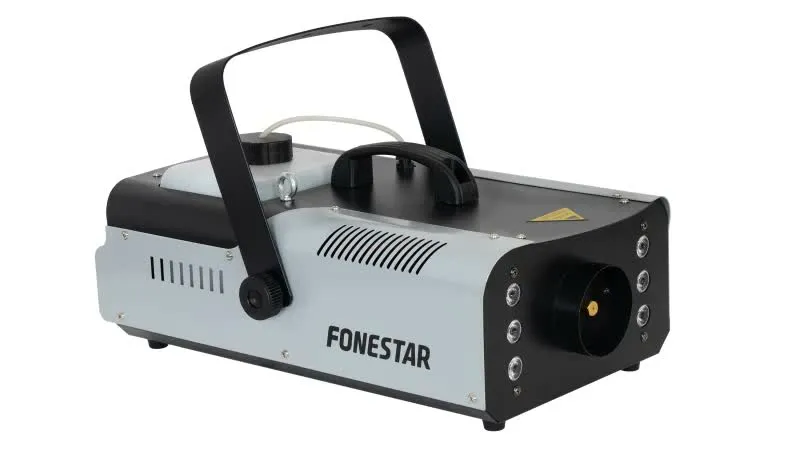 Máquina de fumo 1500W c/ 6 LED RGB + comando - FOG-15LED
