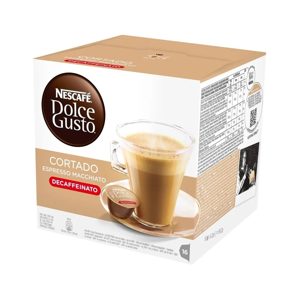 Pack 16X Cápsulas Café Descafeinado Dolce Gusto - Nescafe