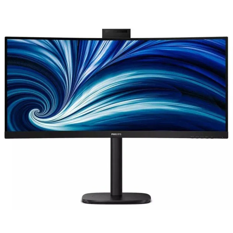 Philips 34B2U3600CH/00 Monitor Curvo 34" VA UWQHD 100Hz com Altura Ajustável, Webcam e USB-C
