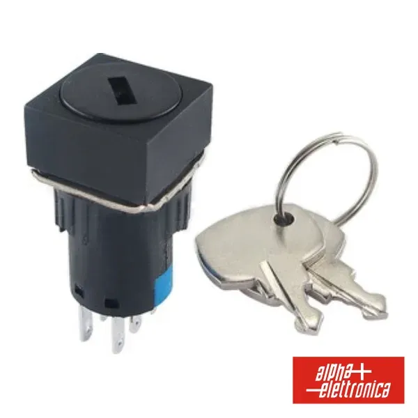 Interruptor C/ Chave 2 Circuitos 220v 2no-2nc Quadrado Join