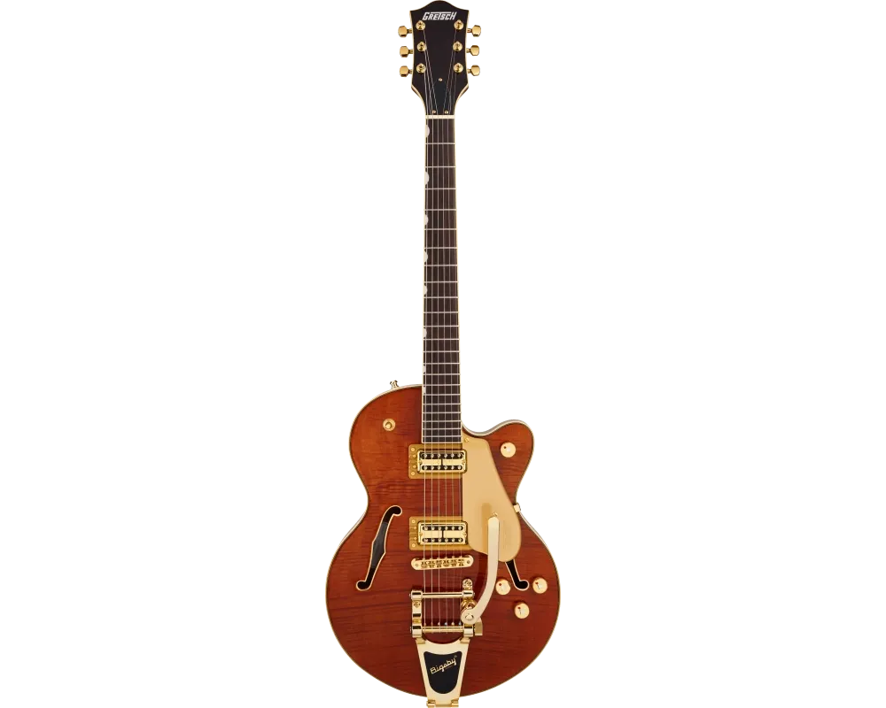 Gretsch Electromatic LTD Flame Okoume Broadkaster SC JR Roundup Orange