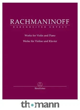 Bärenreiter Rachmaninow Werke für Violin