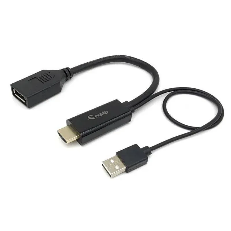 Adaptador EQUIP HDMI-DisplayPort M/F Preto