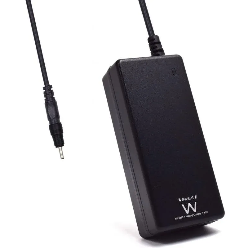 Fonte Alimentação Fonte de Alimentação Ewent EW3883 65W 20V Certificação CE FCC RoHS Preta
