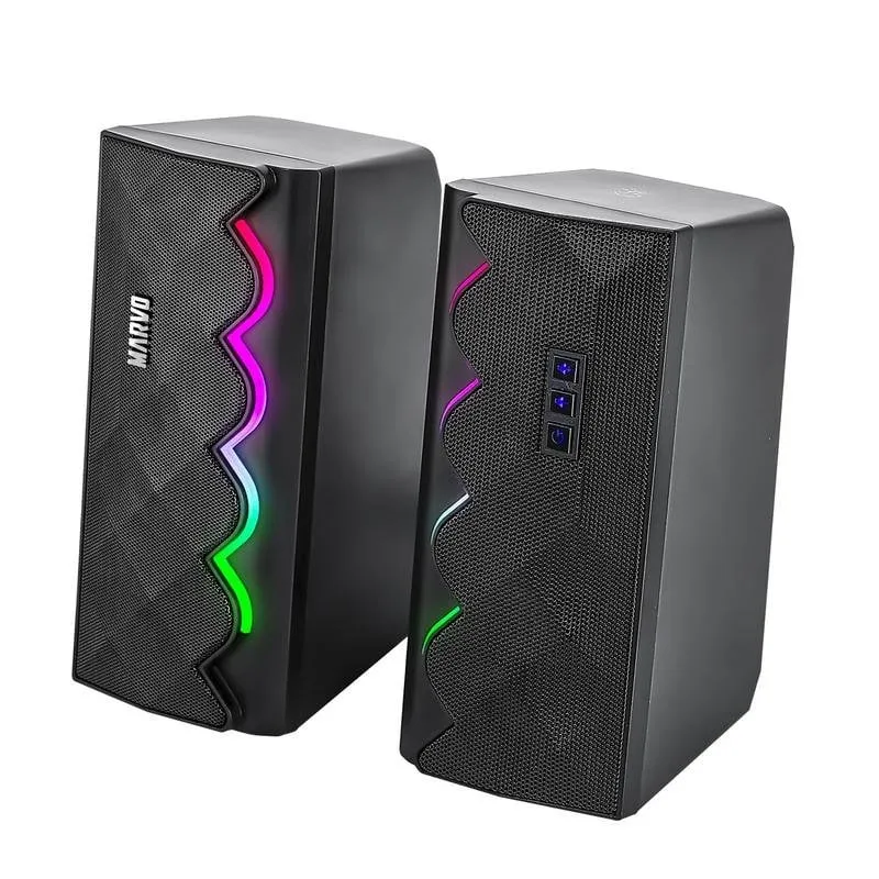 Altifalantes Marvo SG-269 Bluetooth 6W RGB USB com iluminação