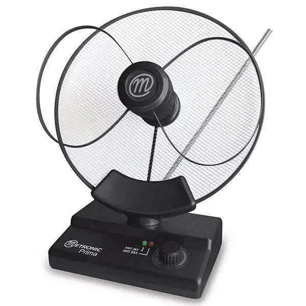Antena Metronic Interior sd v-uhf/fm 49db preta