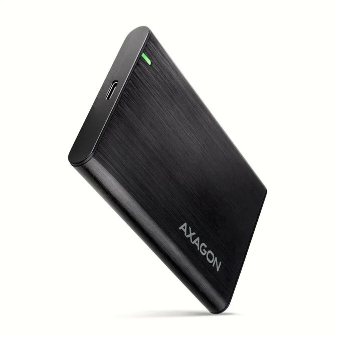 Caixa HDD Externa AXAGON EE25-A6C USB-C 3.2 Gen 1 - SATA 6G 2.5" SCREWLESS ALU Preta