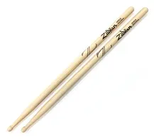 Baquetas Ponta de Madeira Zildjian Super 5B (par)