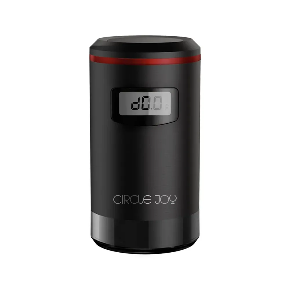 Rolha Elétrica para Garrafa de Vinho Circle Joy Preta (CJ-JS03)