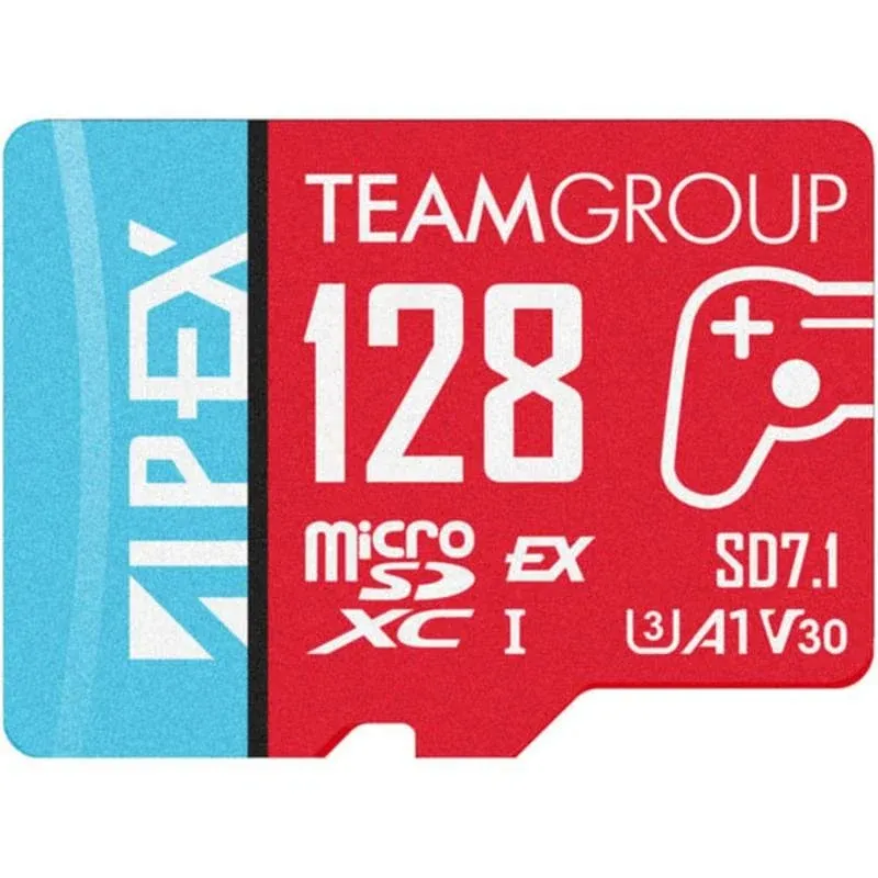 Cartão microSDXC Team Group APEX SD7.1 128 GB alta velocidade