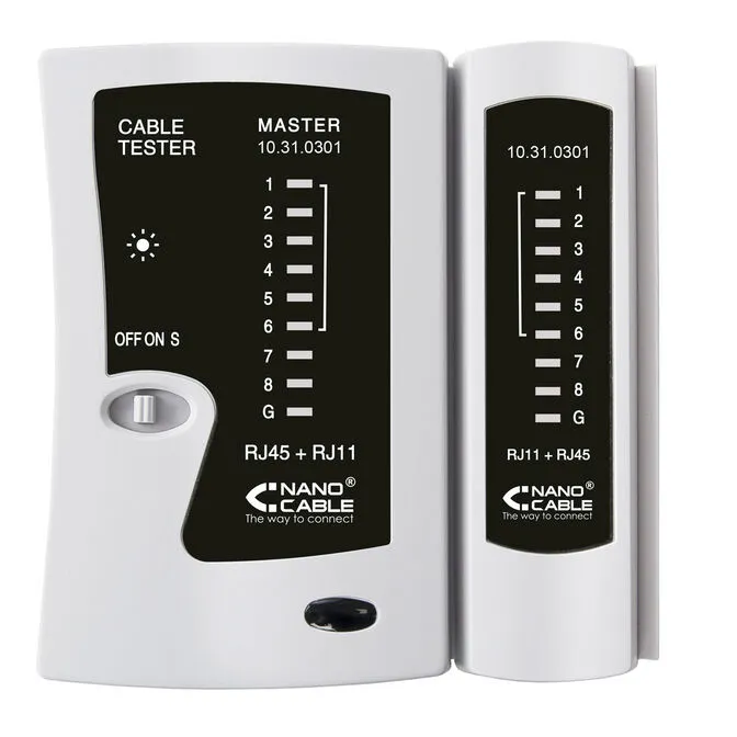 Testador de Cabos Nanocable J11/RJ12/RJ45