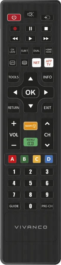 Comando TV VIVANCO Universal 4In1Vv4In1