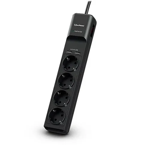 Tomada CyberPower P0420SUD0-DE filtro de linha Preto 4 tomada(s)