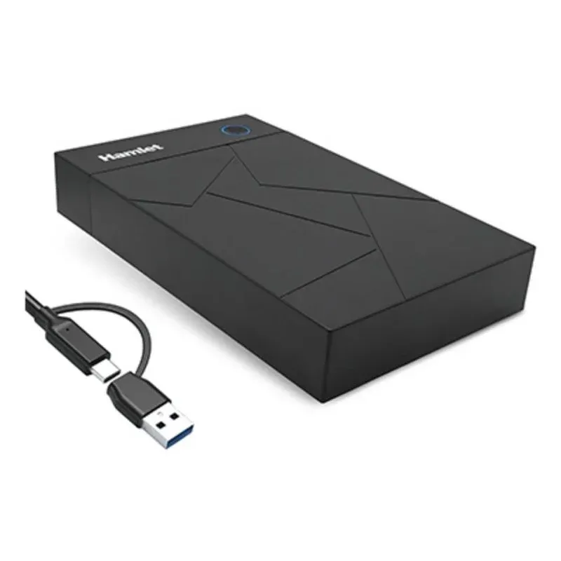 Caja PC Hamlet HXD3U6G-AC 3.5" Plástico Preto USB-C USB-A