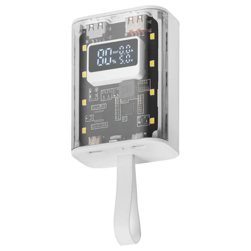 PowerBank Compacto de Múltipla Carga com Ecrã 10000mah Mars Gaming MPK-10K 22.5W Branco