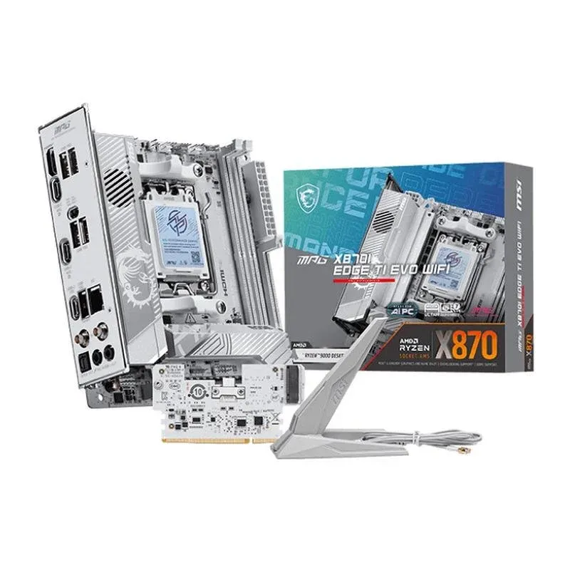 Motherboard MSI MPG X870I EDGE TI EVO WIFI X870 AM5 DDR5 Mini-ITX WiFi 7 USB4 PCIe 5.0