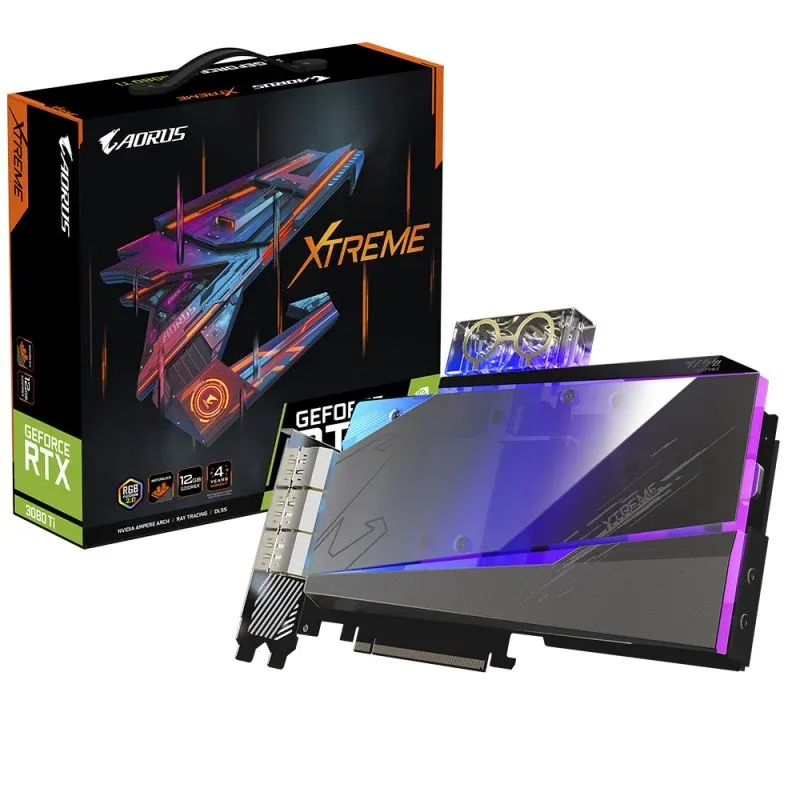 Placa Gráfica Gigabyte AORUS GeForce RTX 3080 Ti XTREME WATERFORCE WB 12GB GDDR6