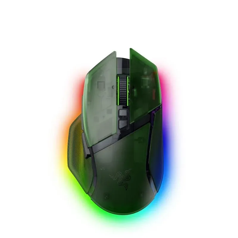 Ratão Razer Basilisk V3 Pro Wireless Bluetooth USB 35000DPI Verde RGB 11 Botões