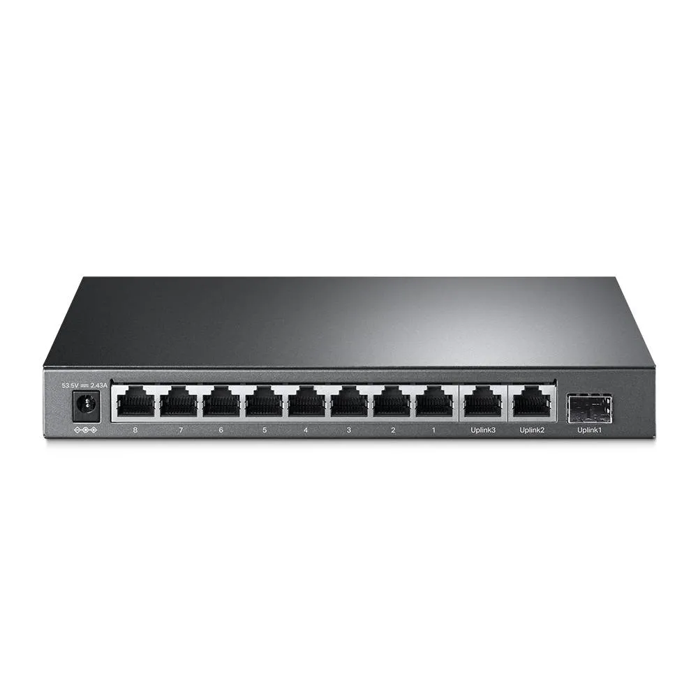 Switch de Rede TP-Link TL-SL1311MP Desktop 8 Portas Fast Ethernet PoE+ + 2 Portas Gigabit + 1 Porta Gigabit SFP UnManaged