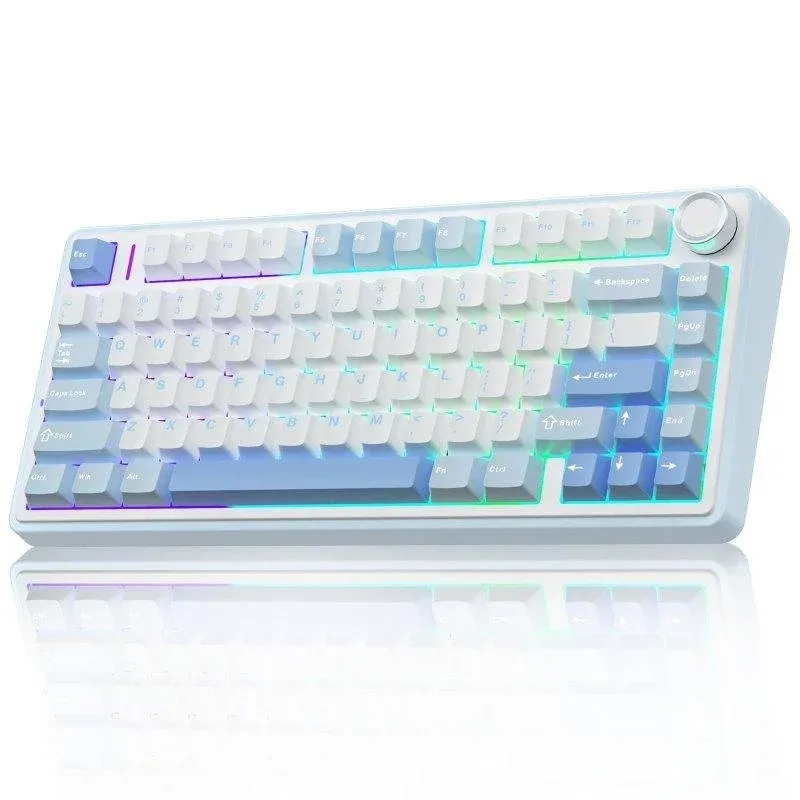 Teclado Autrucker Aula F75 75% Hot-swappable RGB Tri-modo Gaming