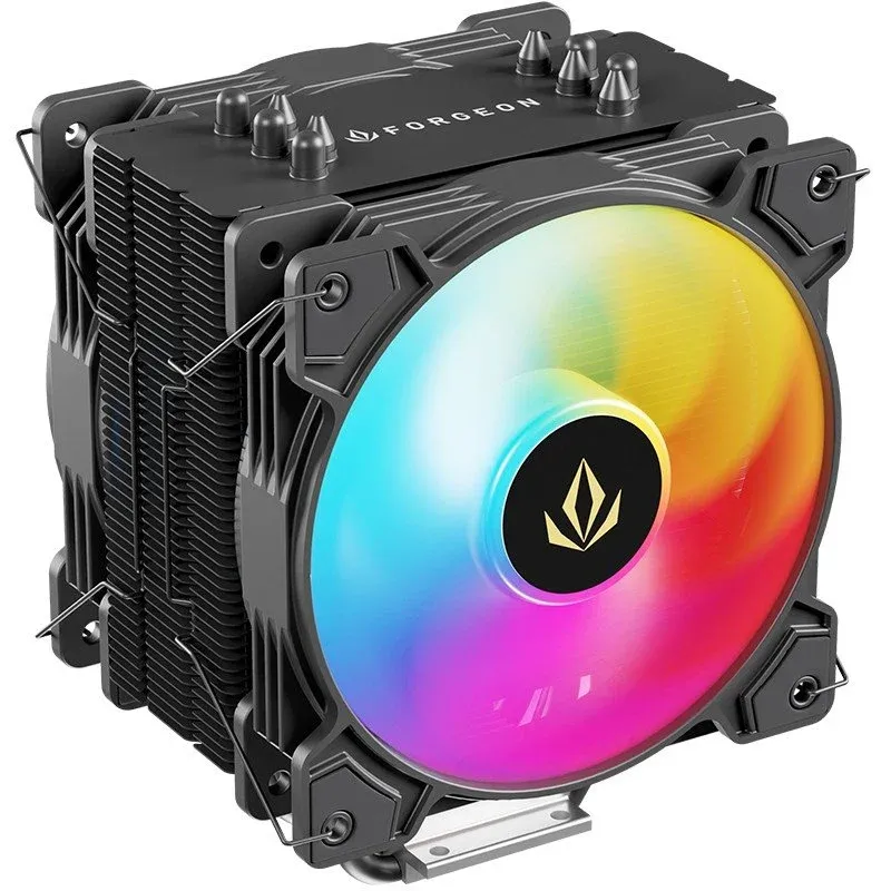 Cooler CPU Forgeon Air Solarian 5Pipes Black ARGB Cooler de CPU 2x120mm Preto