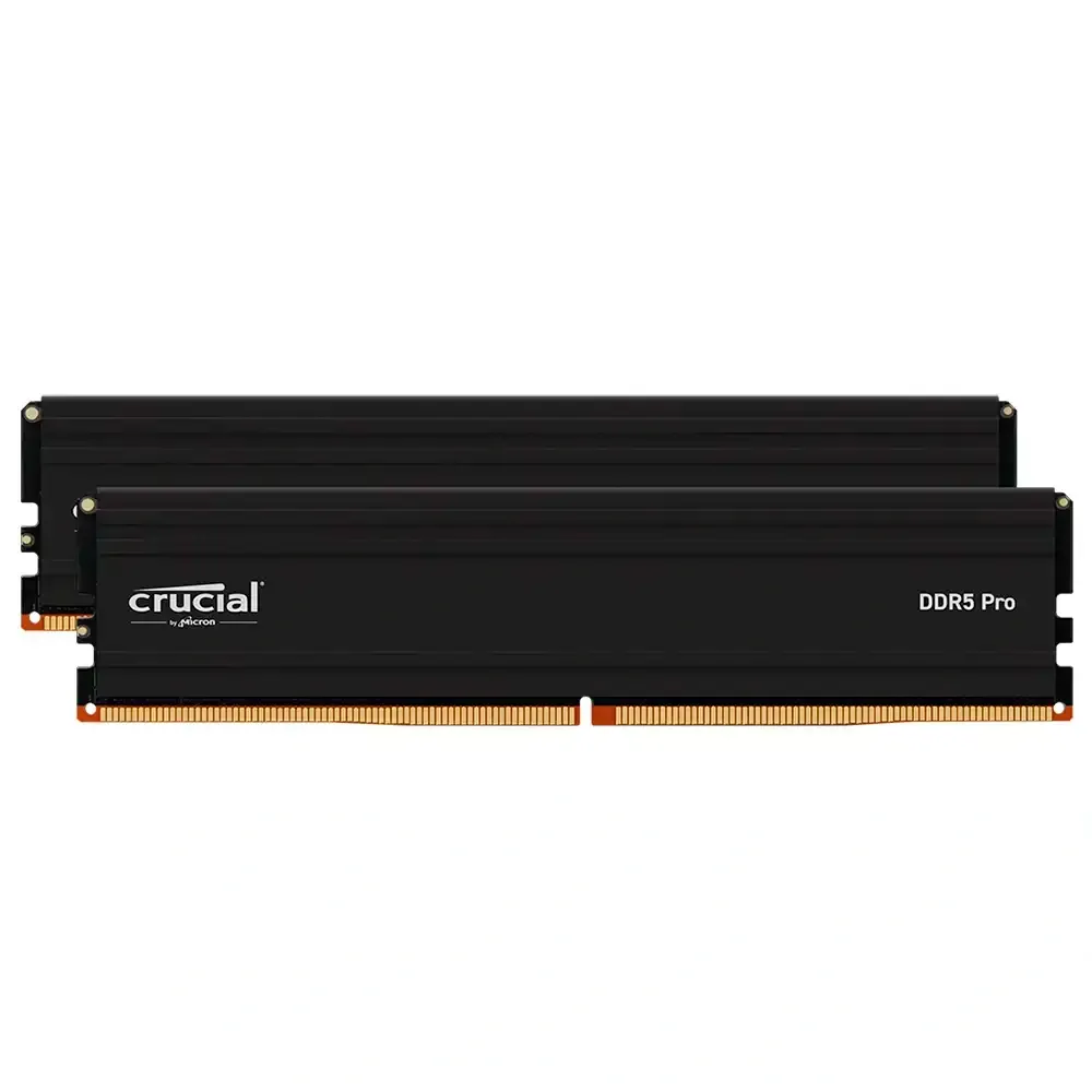 Memória RAM UDIMM Crucial Pro 48GB (1x48GB) DDR5-5600MHz (AMD Expo/Intel XMP) CL46 (46-46-45-45) 1.10V Preta