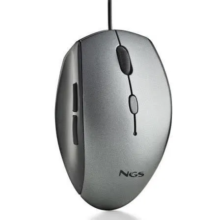 Rato Ergonómico NGS Moth 1600 DPI Cinzento