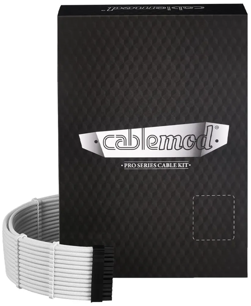 Kit de Cabos Duplo CableMod RT-Series Pro ModMesh 12VHPWR para ASUS/Seasonic Branco