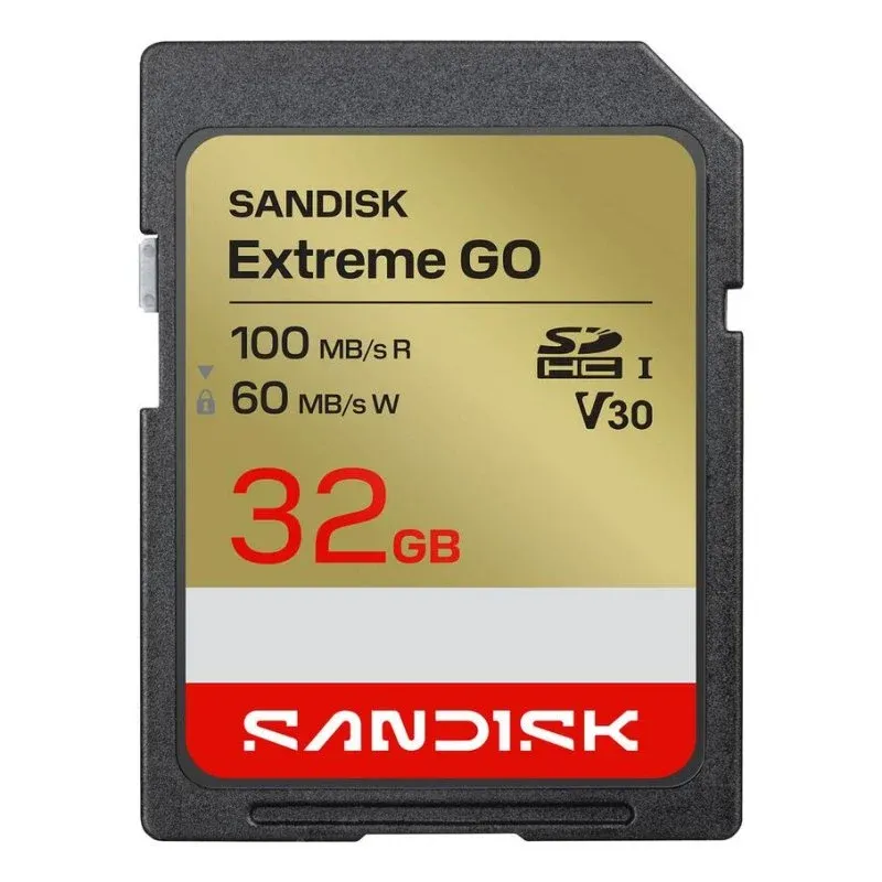 Cartão SanDisk Extreme GO 32GB UHS-I 100MB/s V30 U3