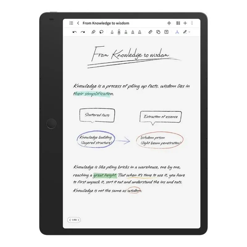 Tablet TCL NXTPAPER Note A1 WiFi 11,5" 8GB 256GB Cinzento Stylus Pen