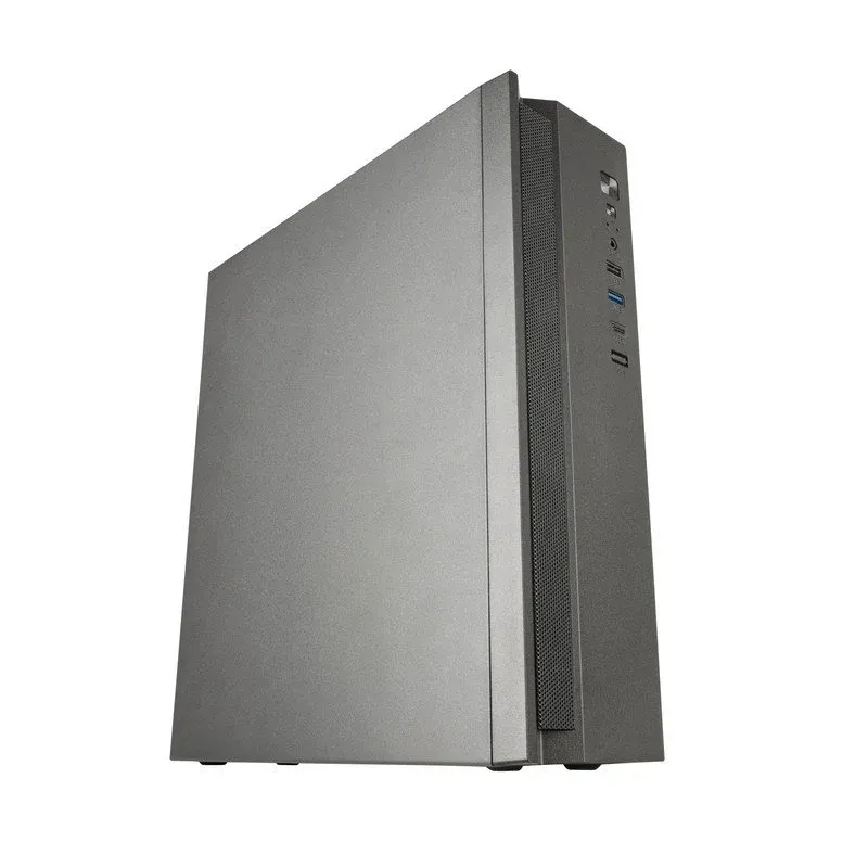 Caixa de Computador Caixa Tacens Anima Acslim500 Microatx Slim Dual PC com Fonte de Alimentação TFX USB-C de 500 W, Preto