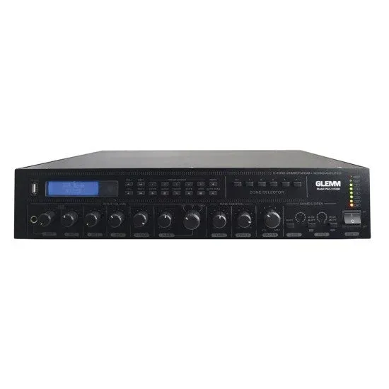 GLEMM AMPLIFICADOR LINHA PAA240DAB 100V 240W 5 Zonas