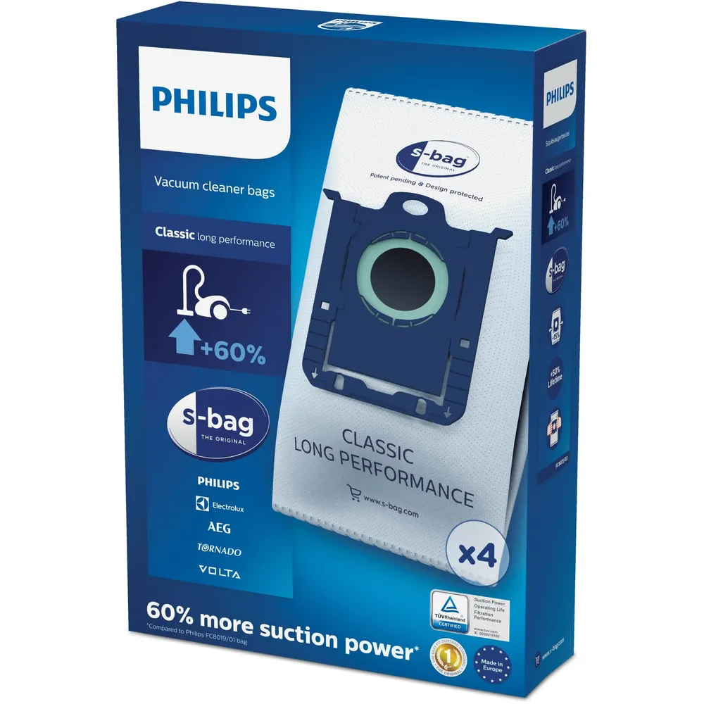 Pack 4x Sacos p/ Aspirador S-BAG – PHILIPS