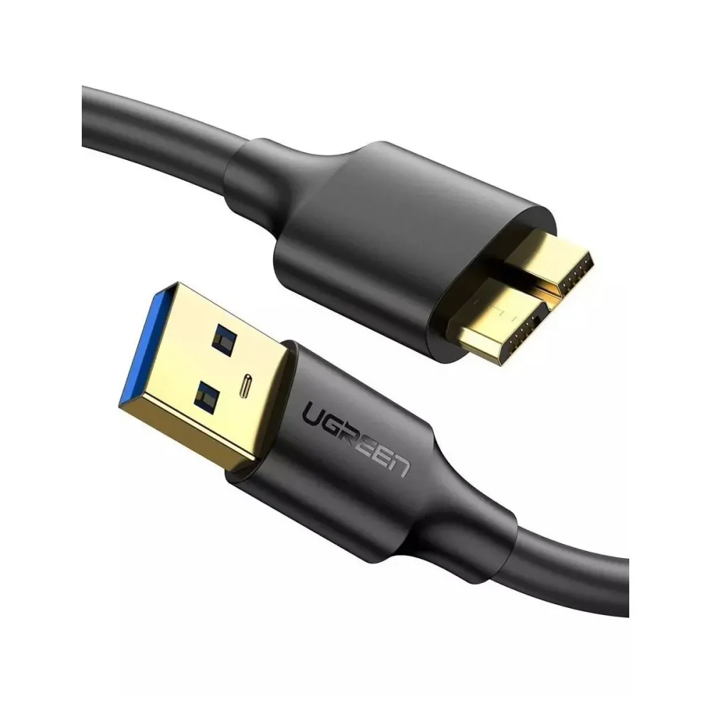 Cabo Ugreen US130 USB 3.0 - Micro USB 3.0 2m Preto
