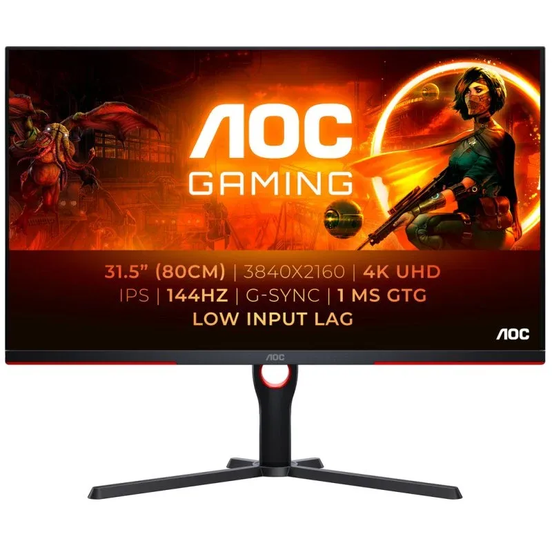 Monitor AOC U32G3X/BK 31.5" LED IPS UltraHD 4K 144Hz G-Sync
