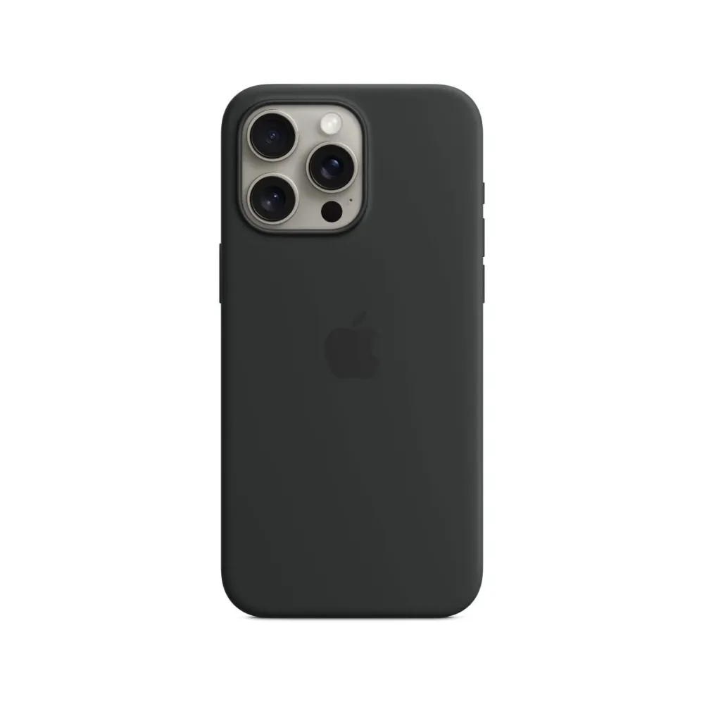 Capa Silicone Apple MT1M3ZM/A iPhone 15 Pro Max com MagSafe Preta