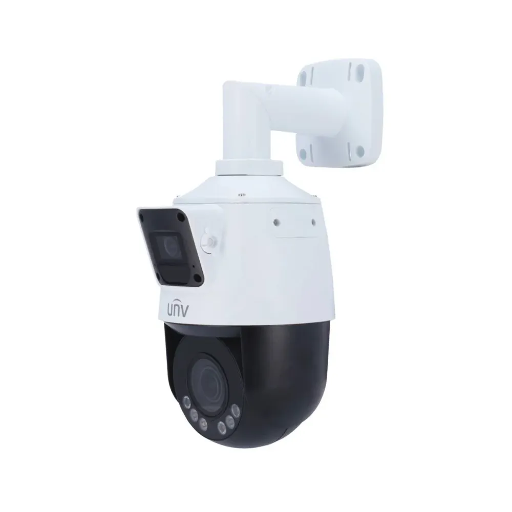 Câmara de Segurança IP Uniview Easy PTZ Dual-lens 2MP 2.8~12mm IP66 PoE+ Branca - IPC9312LFW-AF28-2X4